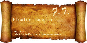 Fiedler Terézia névjegykártya