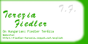 terezia fiedler business card